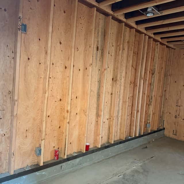 Framed interior walls prepared for electrical rough-in before drywall — Nebady's Electric Corporation, Palmdale, CA